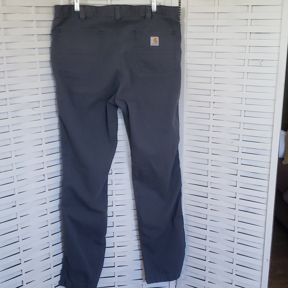 Carhartt gray straight fit leg mens pants 38 x 34 - Picture 4 of 6